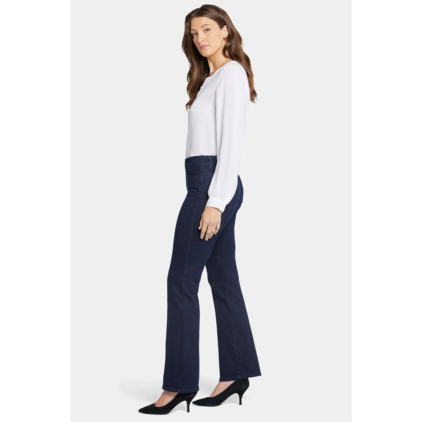 Blue Rinse Wash Slim Flare Jeans | Montivo Pakistan