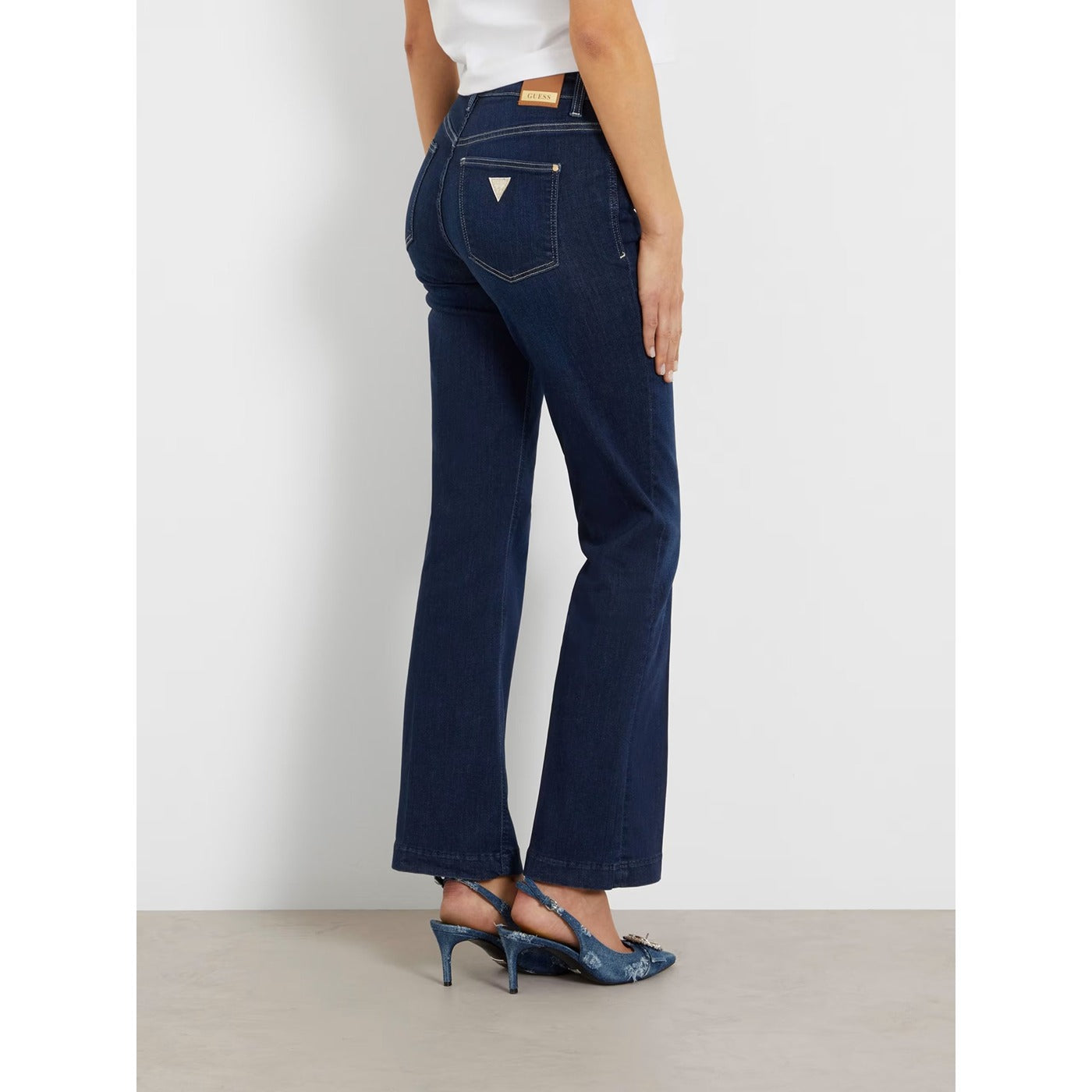 Blue Mid Rise Boot Cut Jeans | Montivo Pakistan