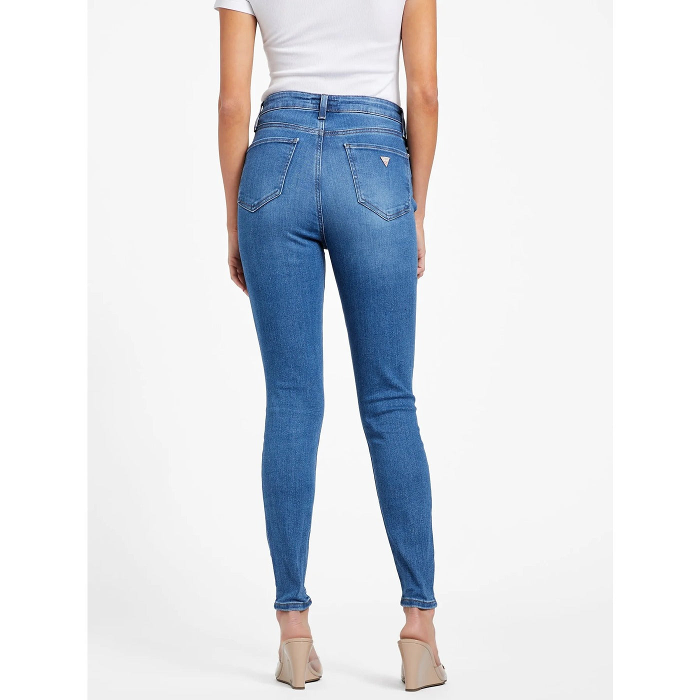 Mid Blue High Rise Skinny Jeans | Montivo Pakistan