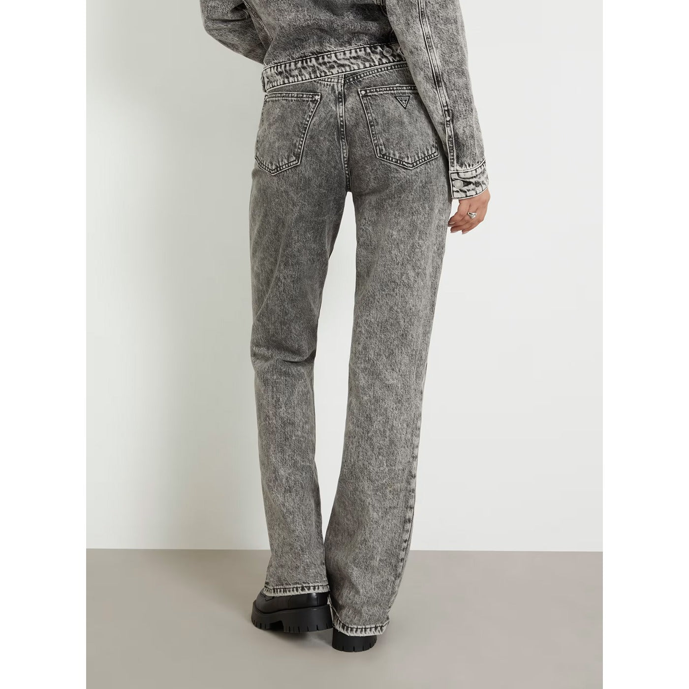 Grey Straight High Rise Jeans | Montivo Pakistan