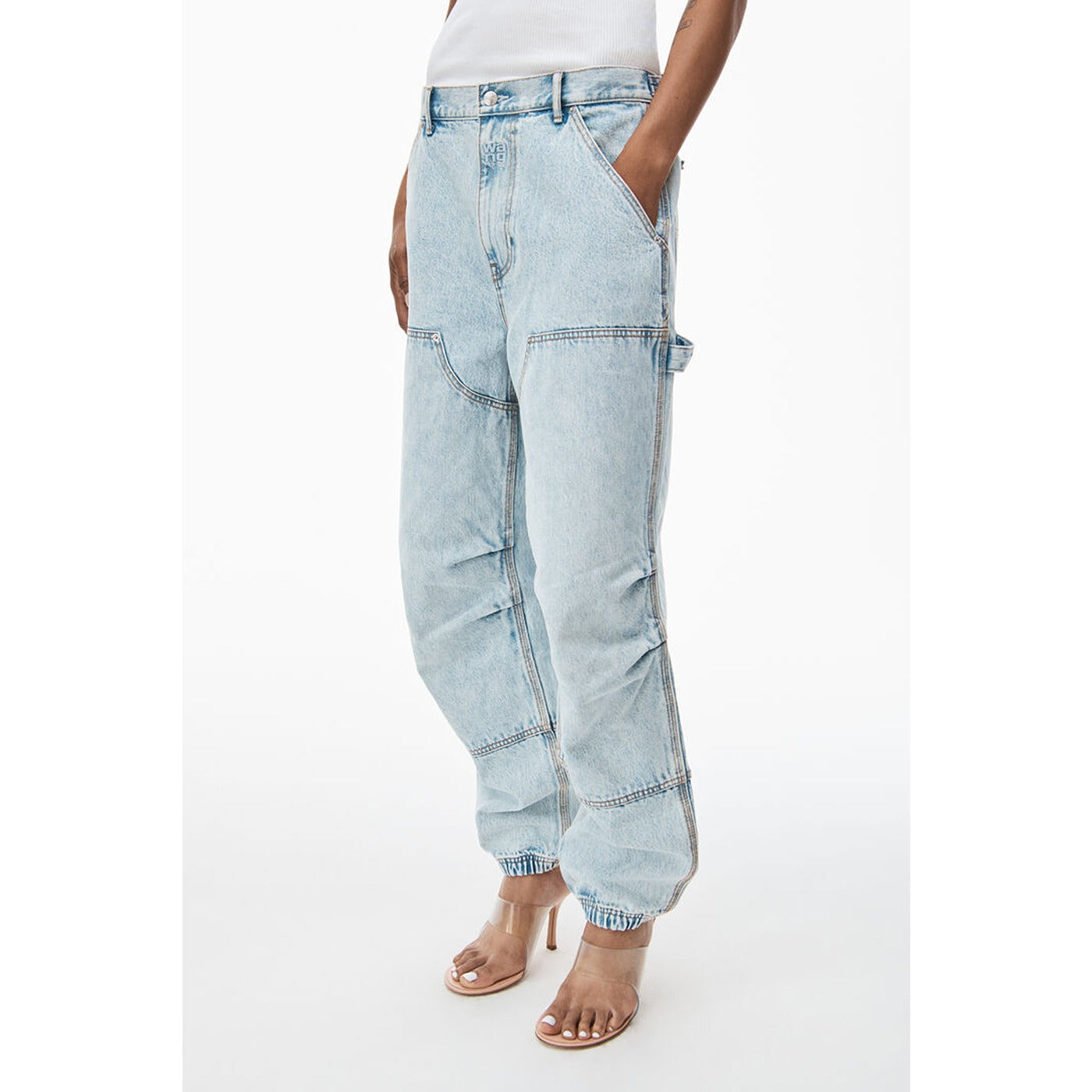 Light Blue Carpenter Jogger Jeans | Montivo Pakistan