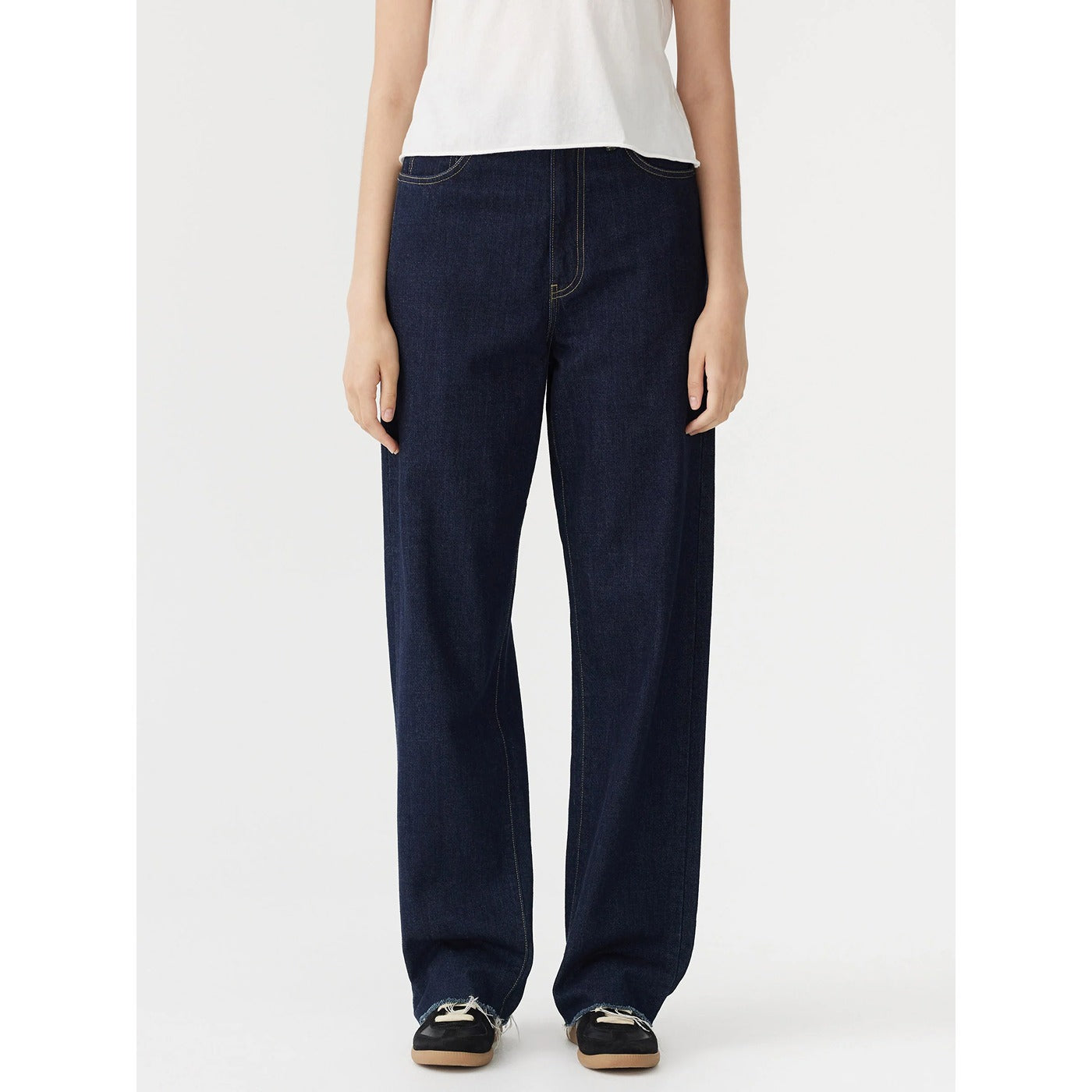 Rinse Wash Wide Leg Jeans | Montivo Pakistan