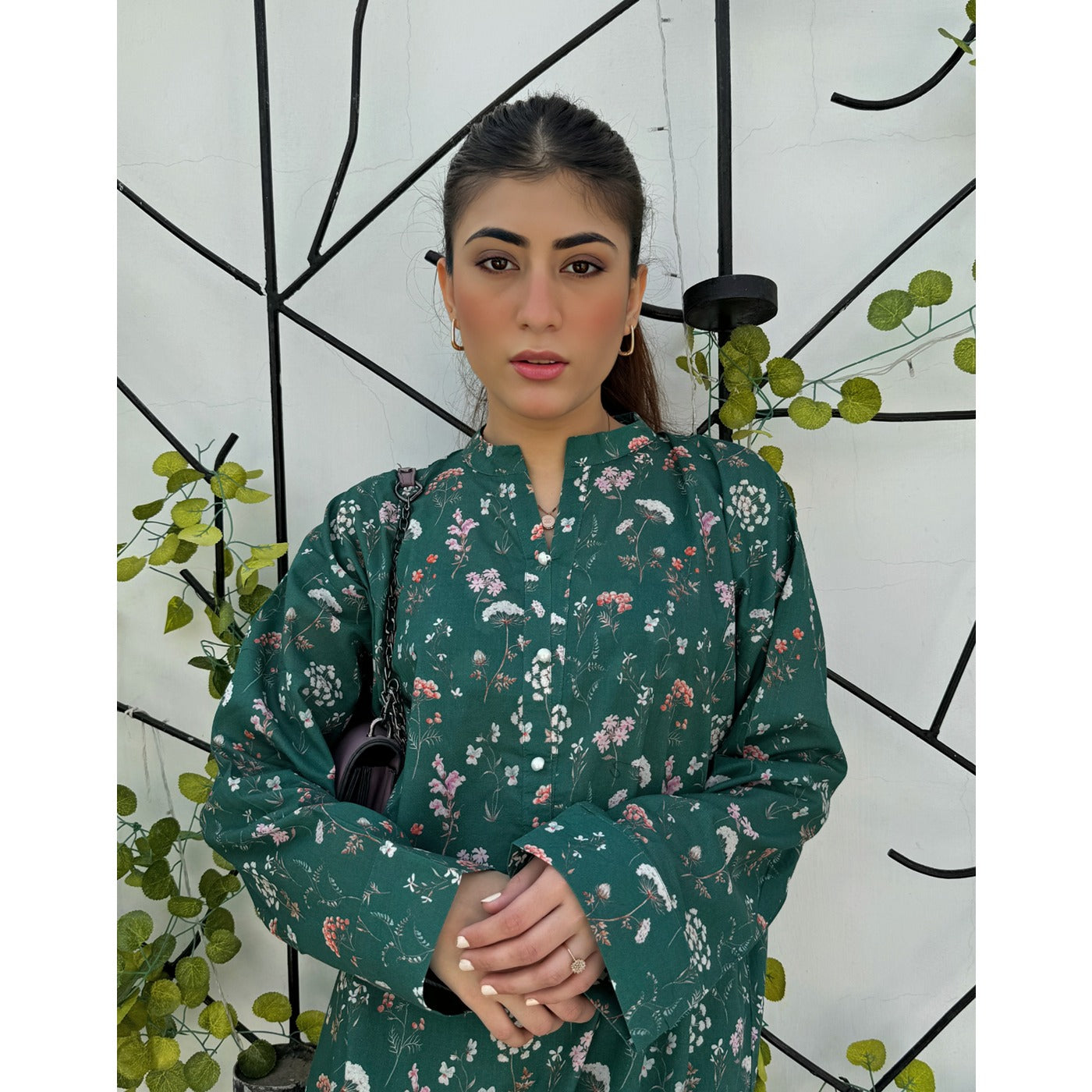 Green Floral Co-Ord Matching Set | Montivo Pakistan