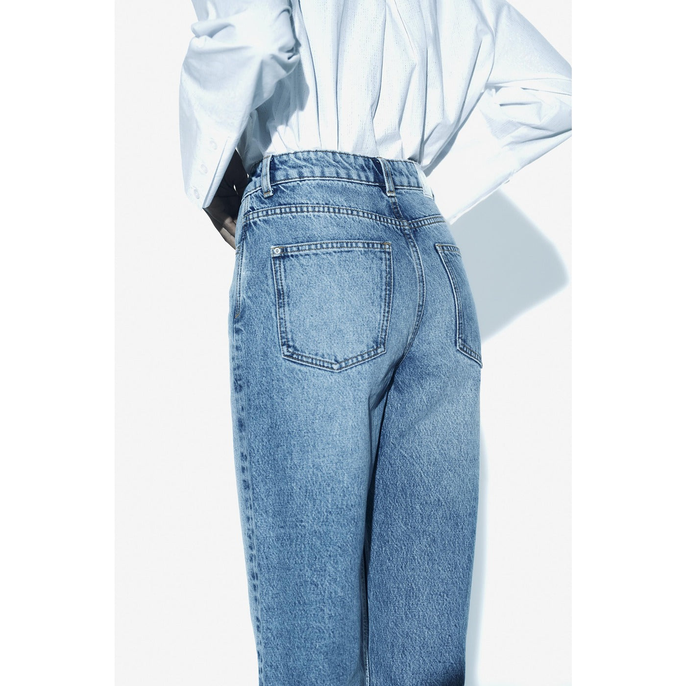 Light Blue Slim Mom Jeans | Montivo Pakistan