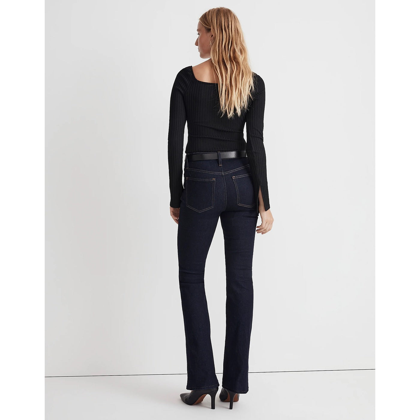 Blue Rinse Wash Bootcut Jeans | Montivo Pakistan