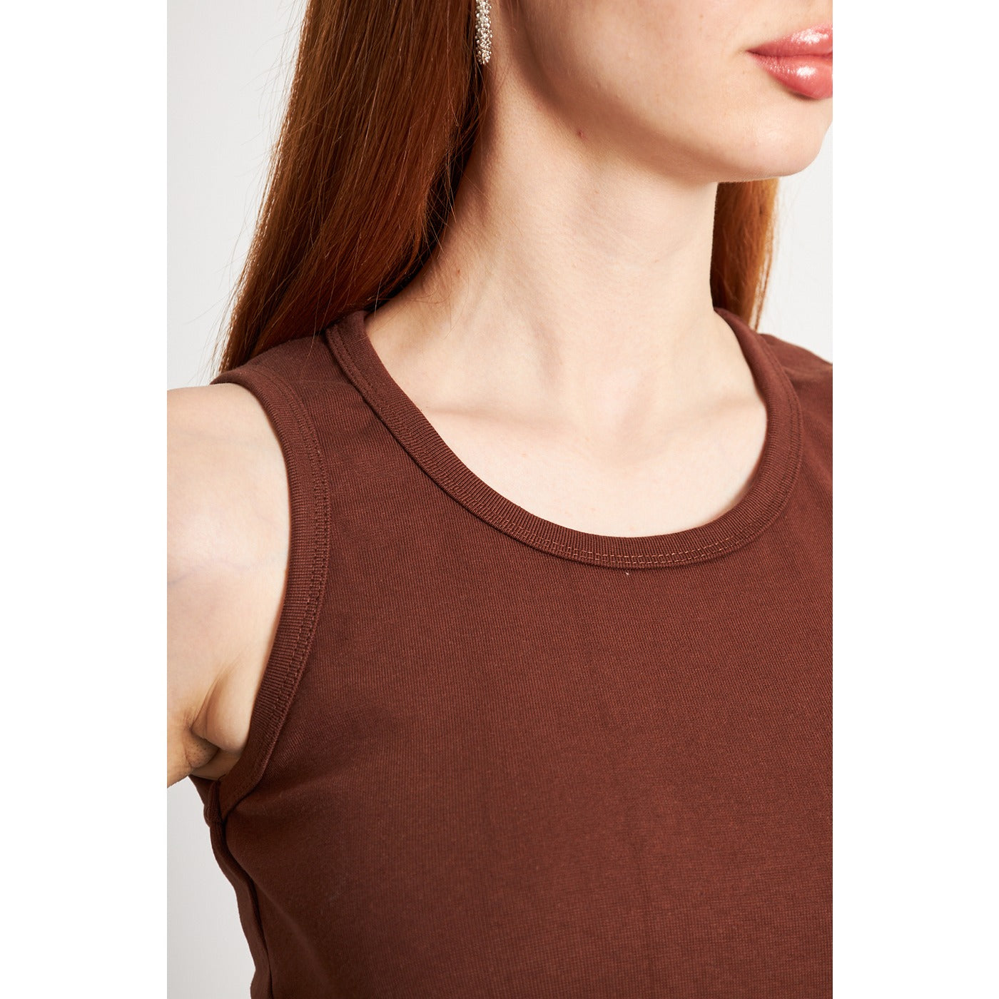 Brown Basic Tank Top | Montivo Pakistan