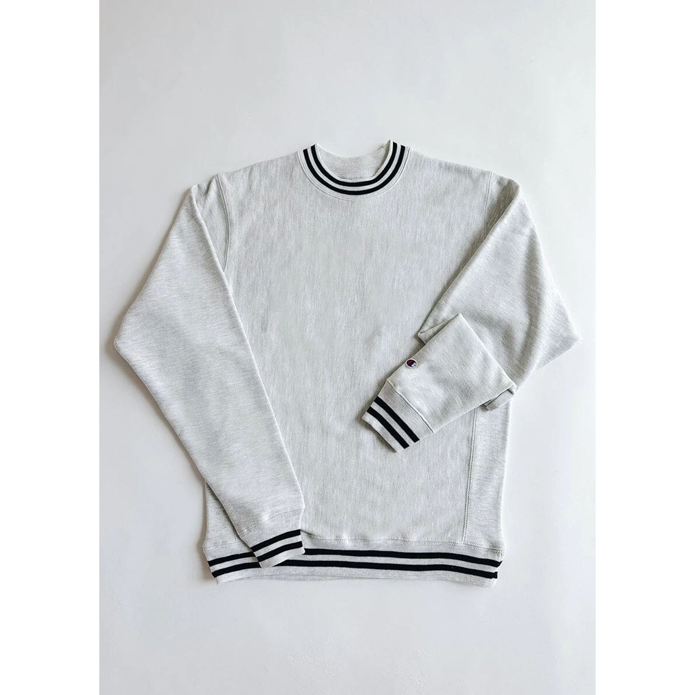 Grey Reverse Weave Black Stripe Sweatshirt | Montivo Pakistan