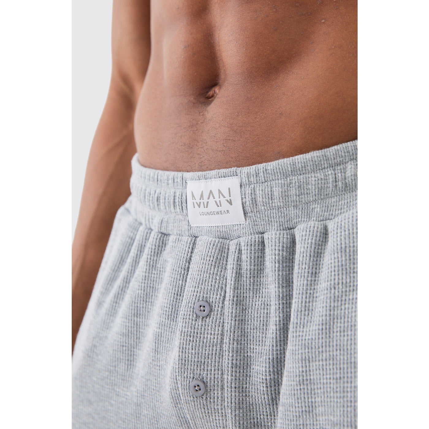 Grey Waffle Loungerwear Shorts | Montivo Pakistan