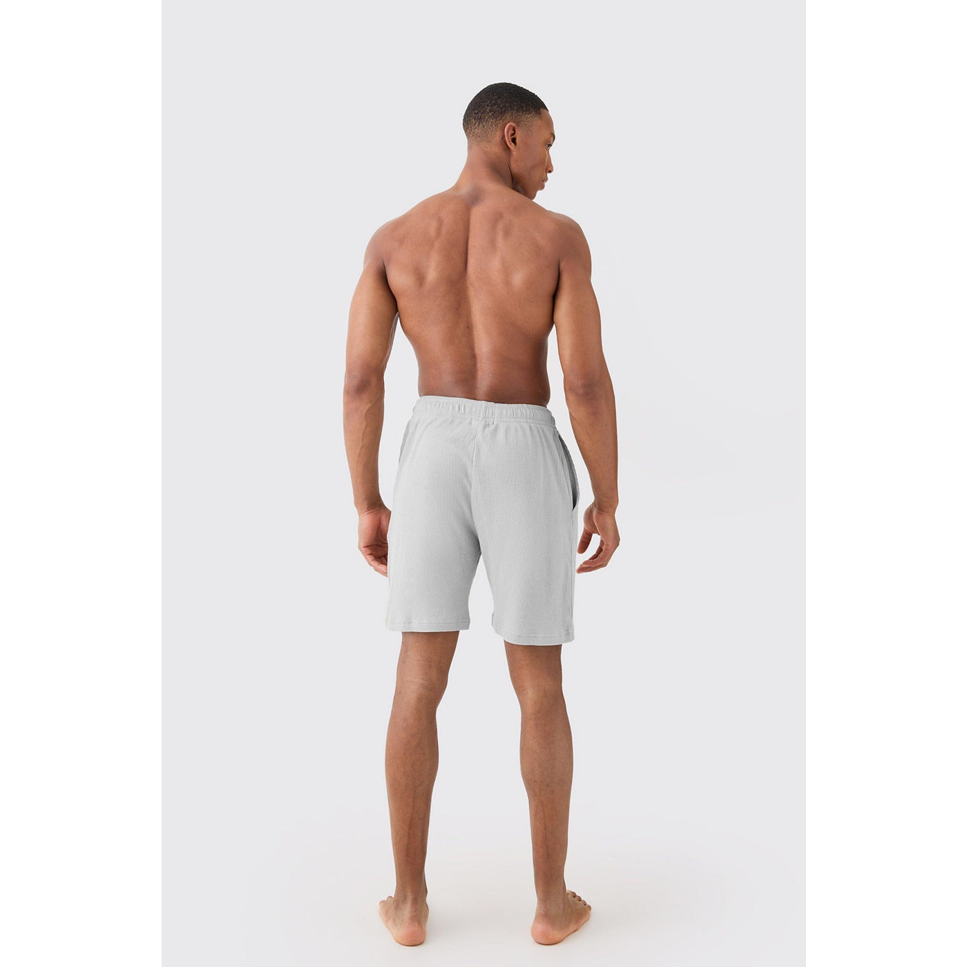 Grey Waffle Loungerwear Shorts | Montivo Pakistan