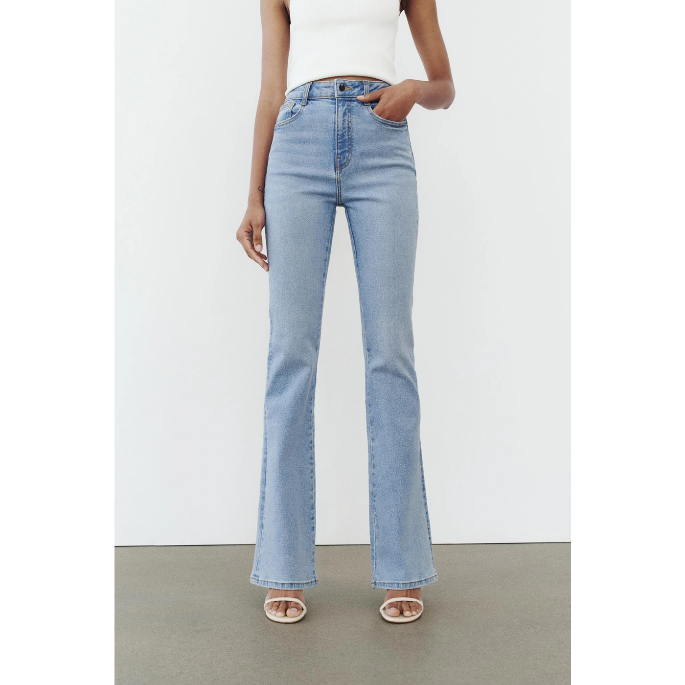 Light Blue Flare Jeans | Montivo Pakistan