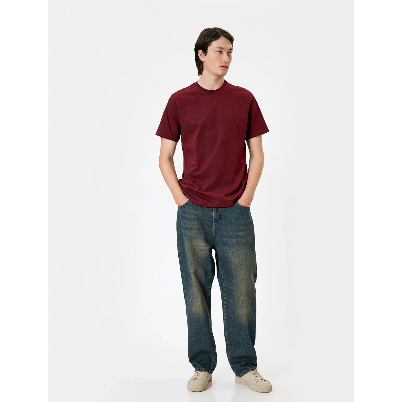 Burgundy Slim Fit Tshirt | Montivo Pakistan