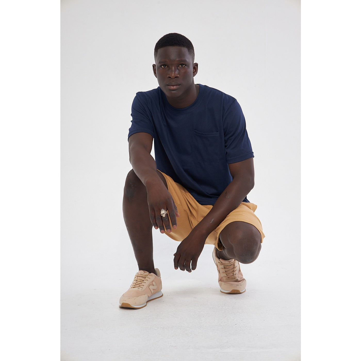 Blue Pocket Detail Slim Fit Tshirt | Montivo Pakistan