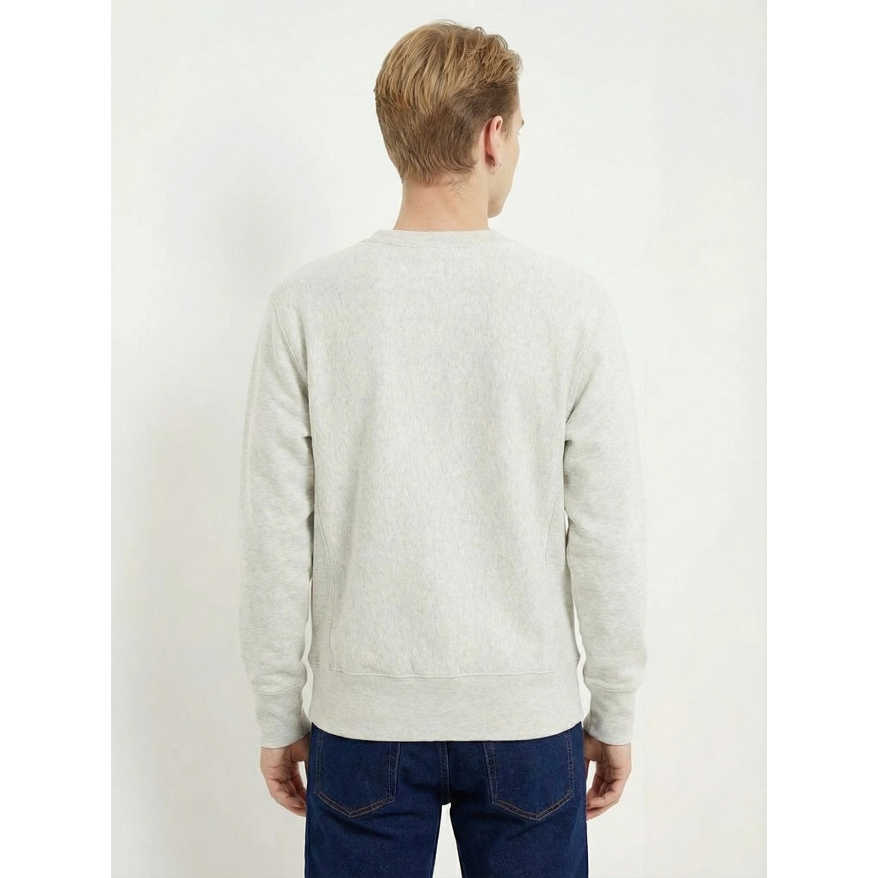 Light Grey Reverse Weave Sweatshirt | Montivo Pakistan