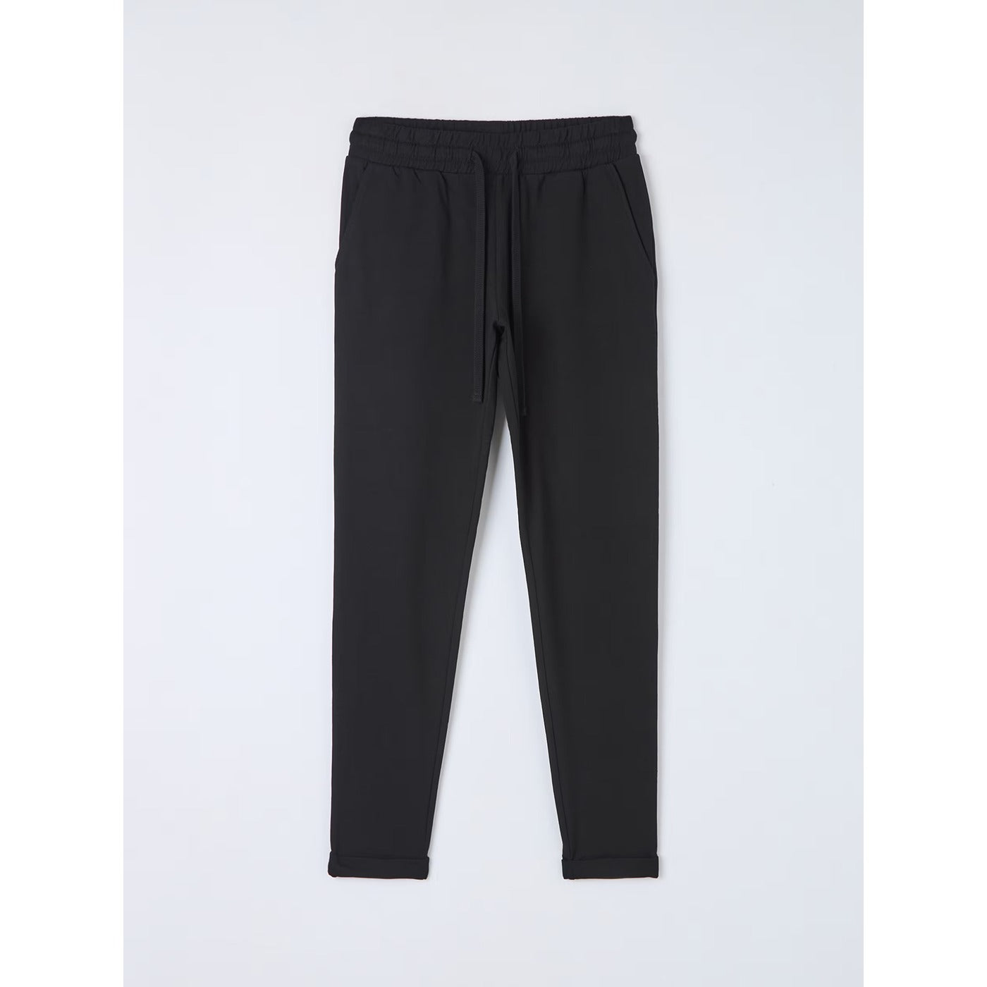 Black Skinny-fit Lightweight Jogging Bottoms | Montivo Pakistan
