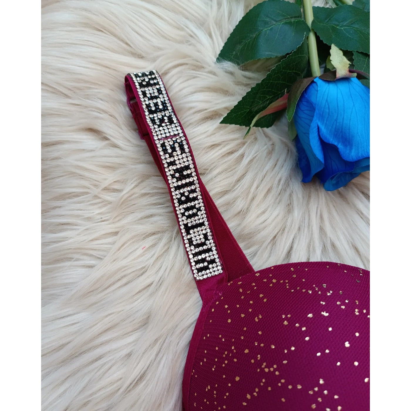 VS Magenta Shimmer Lingerie Set | Montivo Pakistan