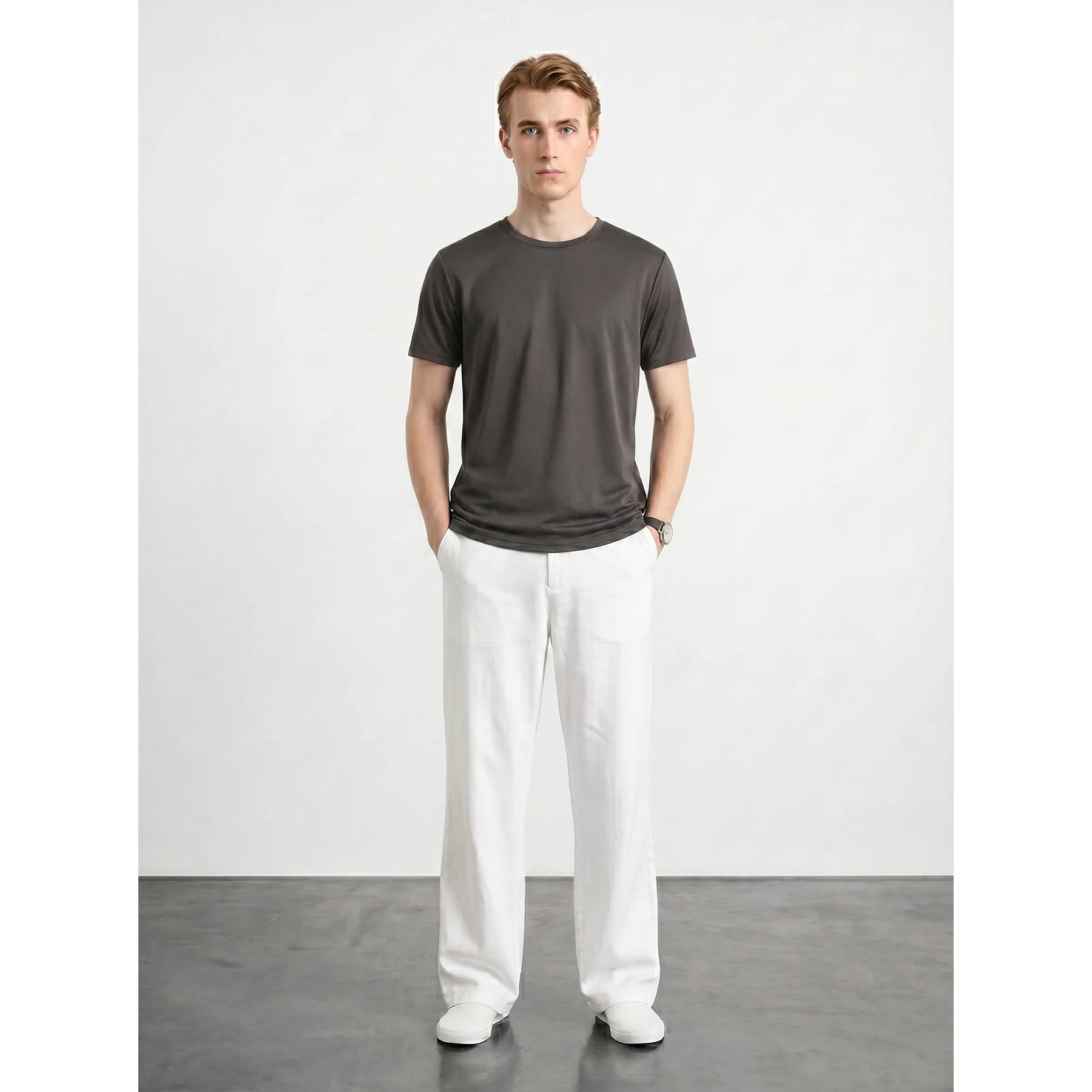 Sports Dri-Fit Grey Plain Tshirt | Montivo Pakistan