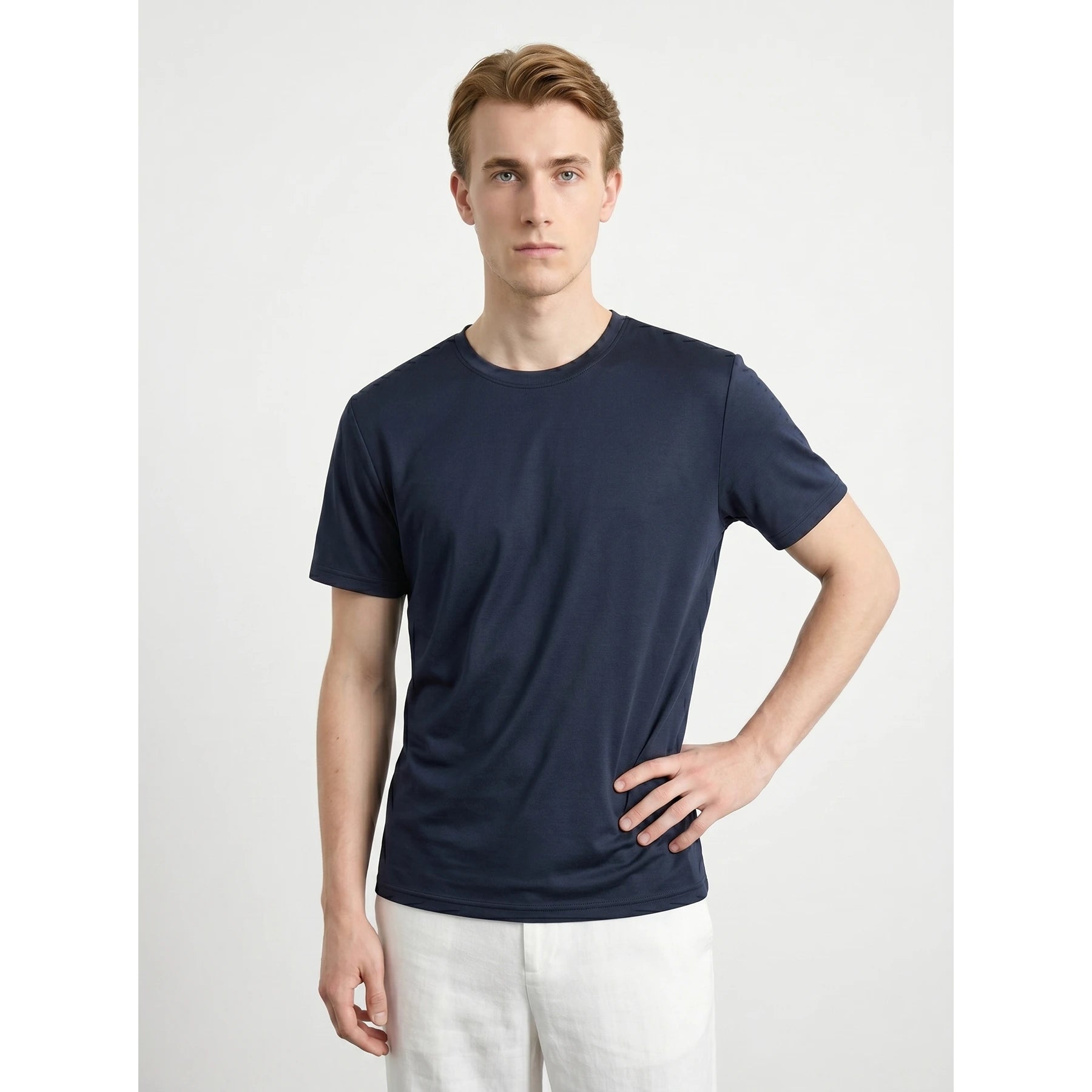 Sports Dri-Fit Navy Plain Tshirt | Montivo Pakistan