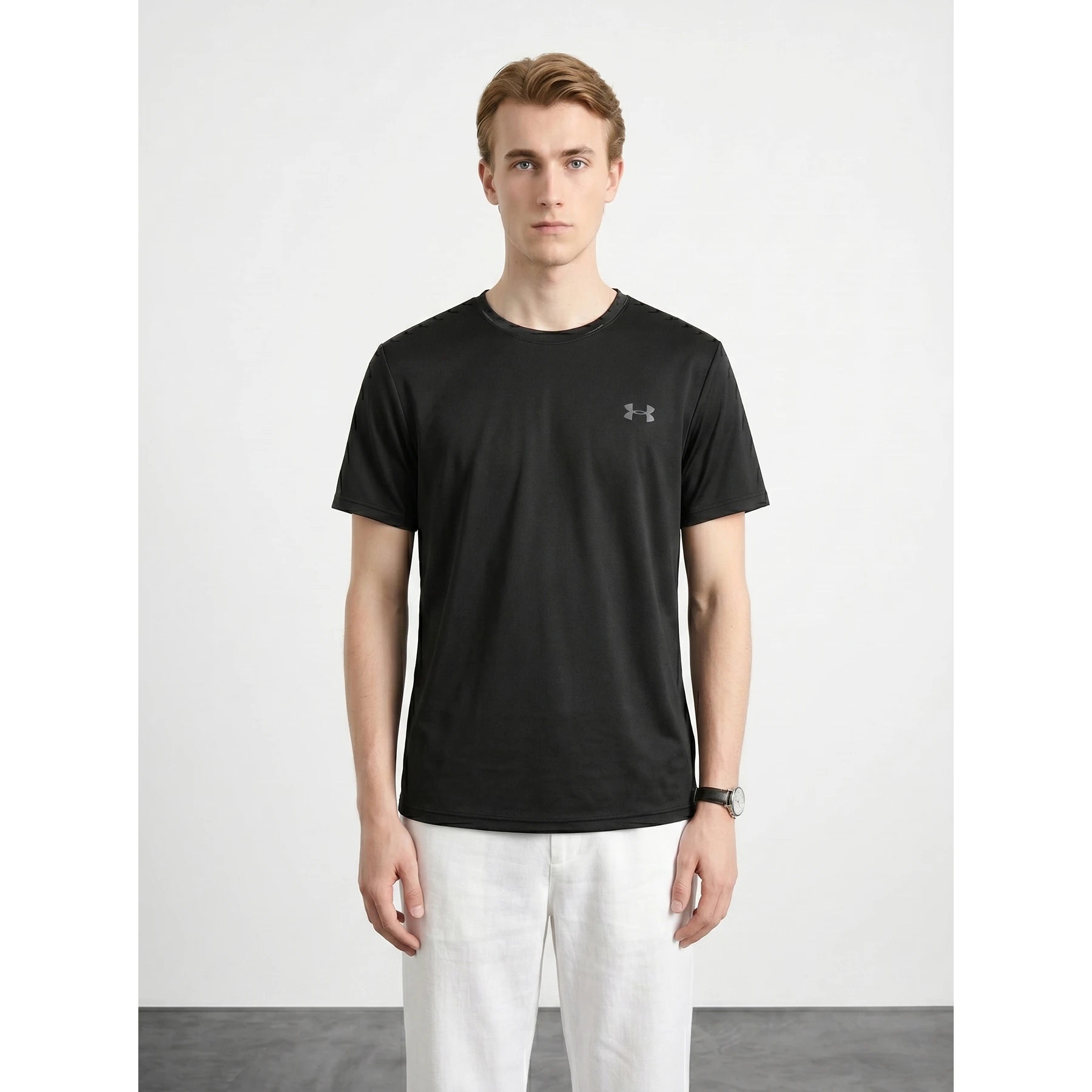 UA Sports Black Dri-Fit Logo Tshirt | Montivo Pakistan