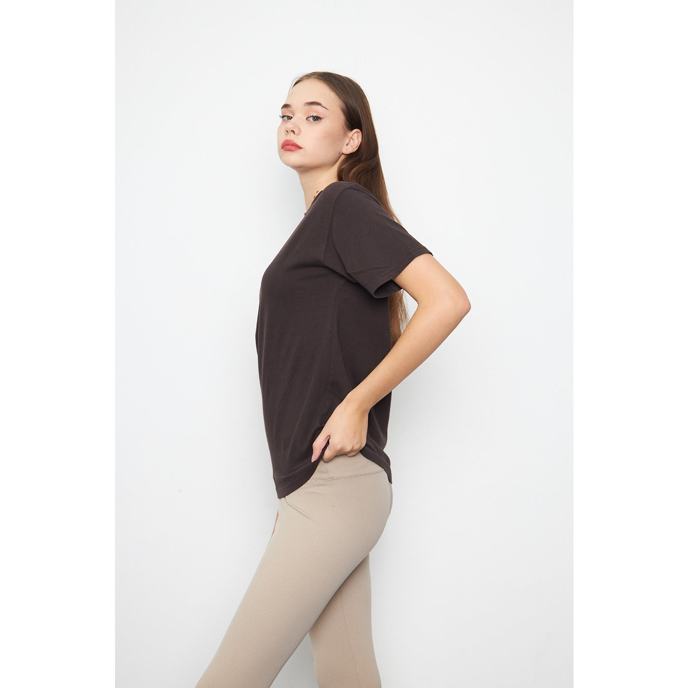 Brown Oversized Short Sleeves Tshirt | Montivo Pakistan