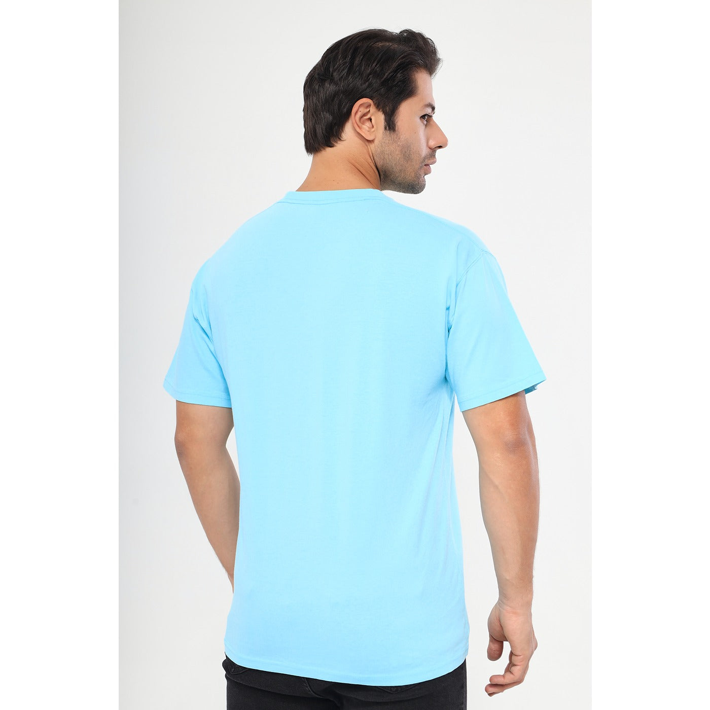 Light Blue Oversized Short Sleeves Tshirt | Montivo Pakistan