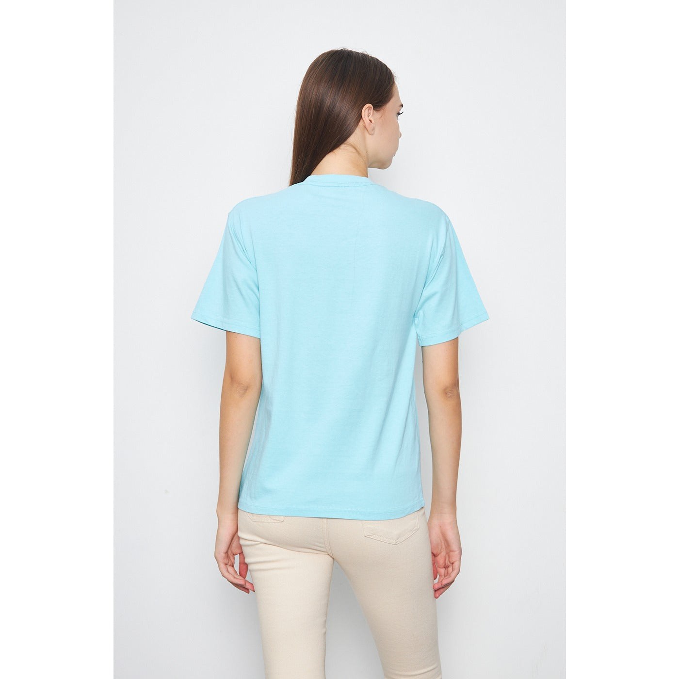 Light Blue Oversized Short Sleeves Tshirt | Montivo Pakistan