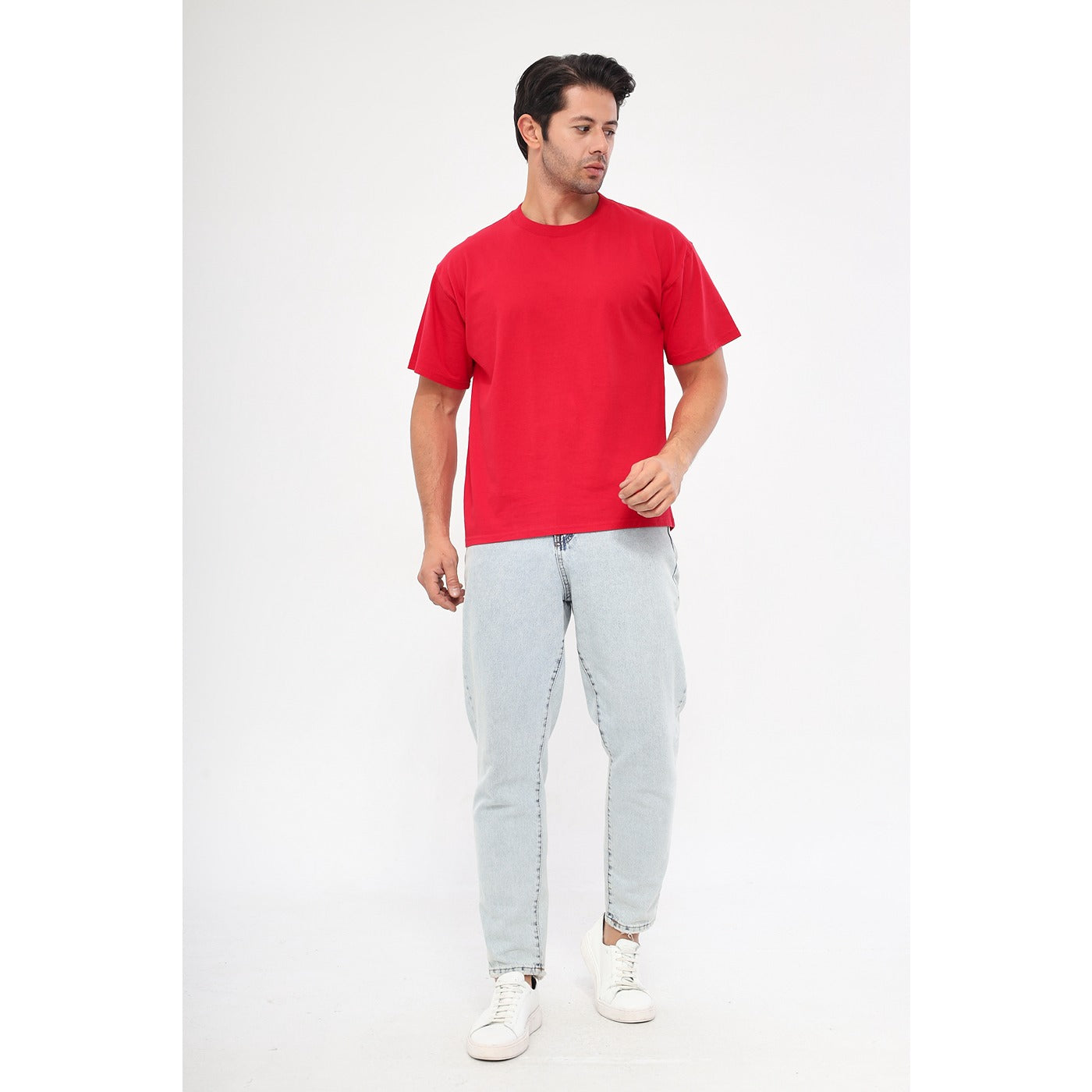 Red Oversized Short Sleeves Tshirt | Montivo Pakistan
