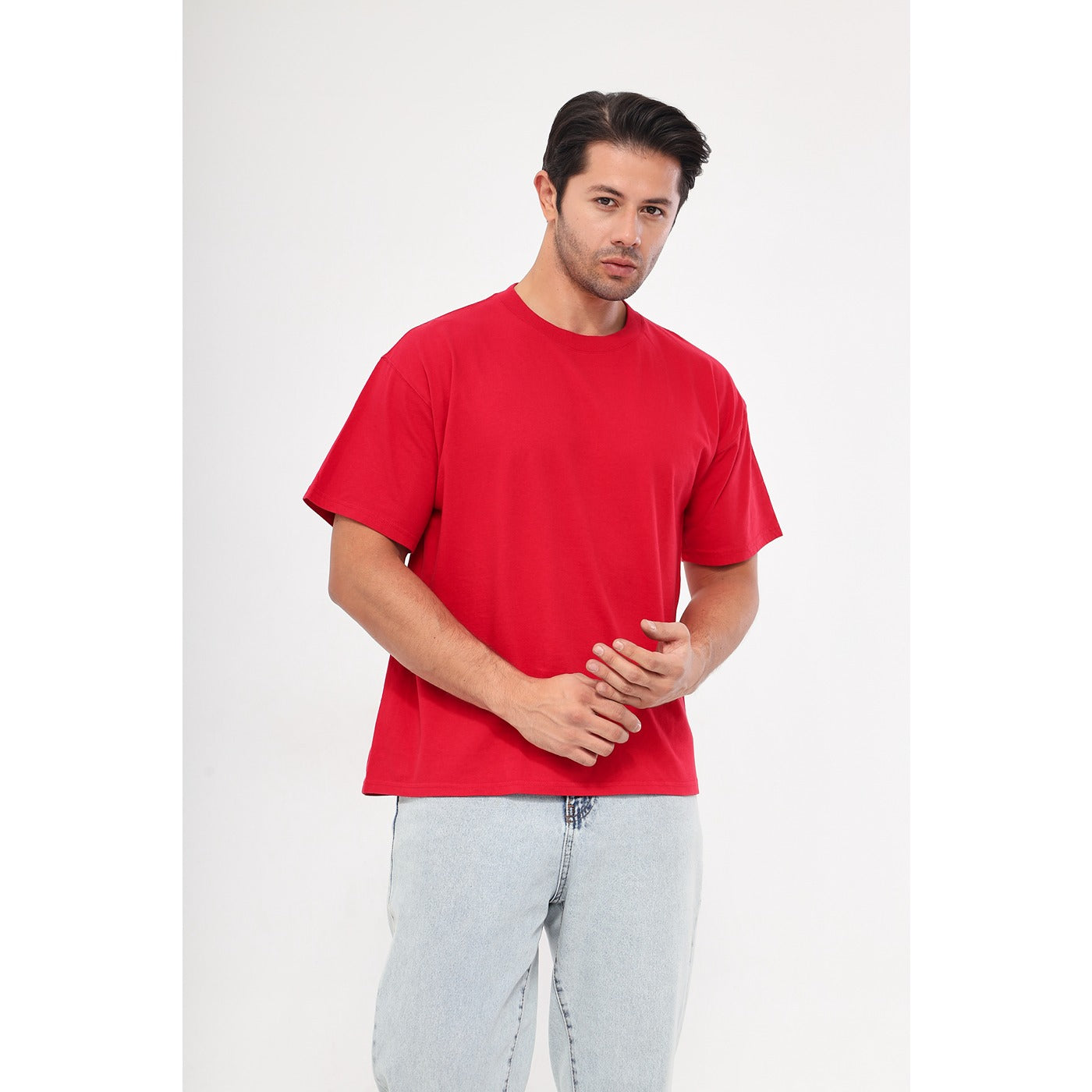 Red Oversized Short Sleeves Tshirt | Montivo Pakistan