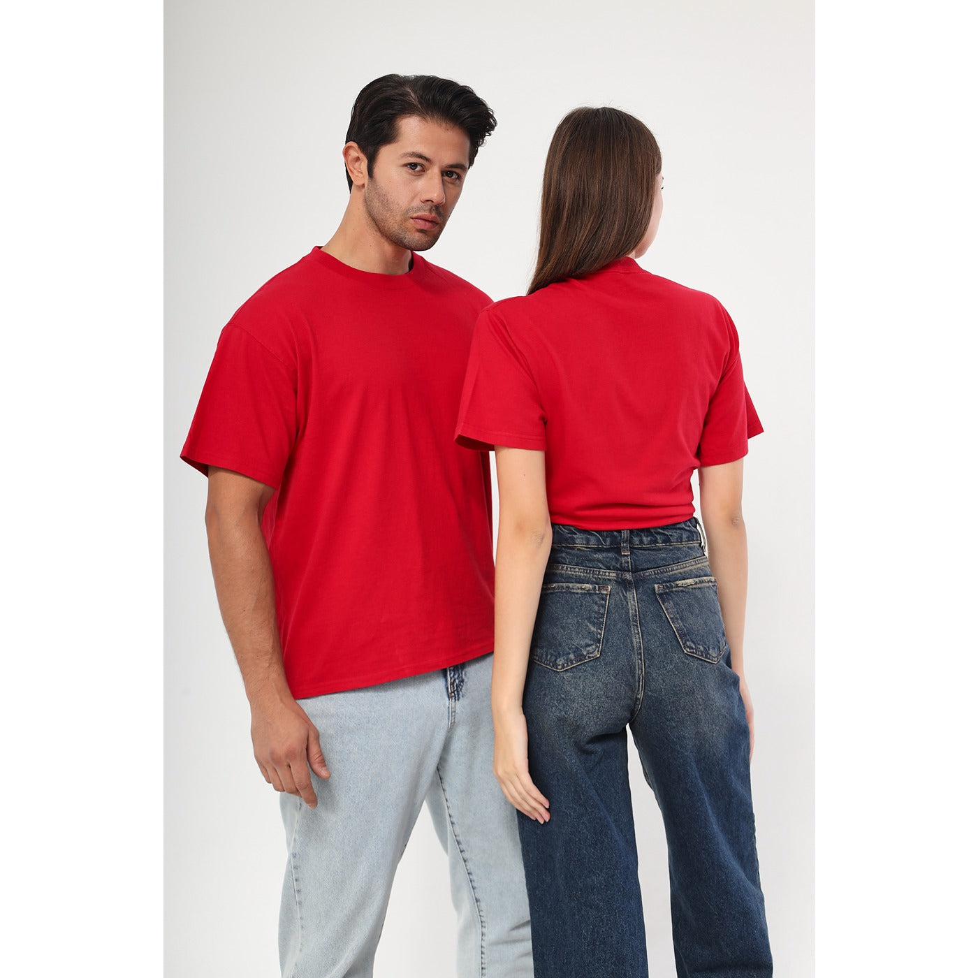 Red Oversized Short Sleeves Tshirt | Montivo Pakistan