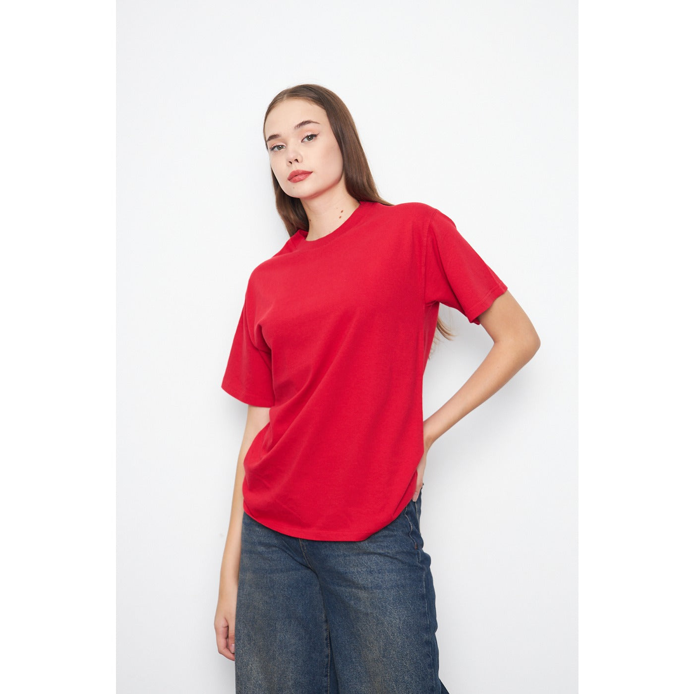 Red Oversized Short Sleeves Tshirt | Montivo Pakistan