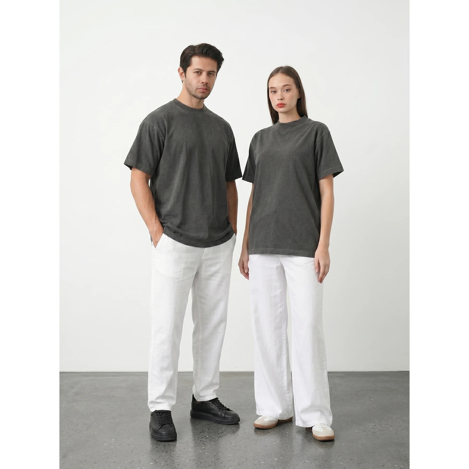 Charcoal Oversized Short Sleeves Tshirt | Montivo Pakistan