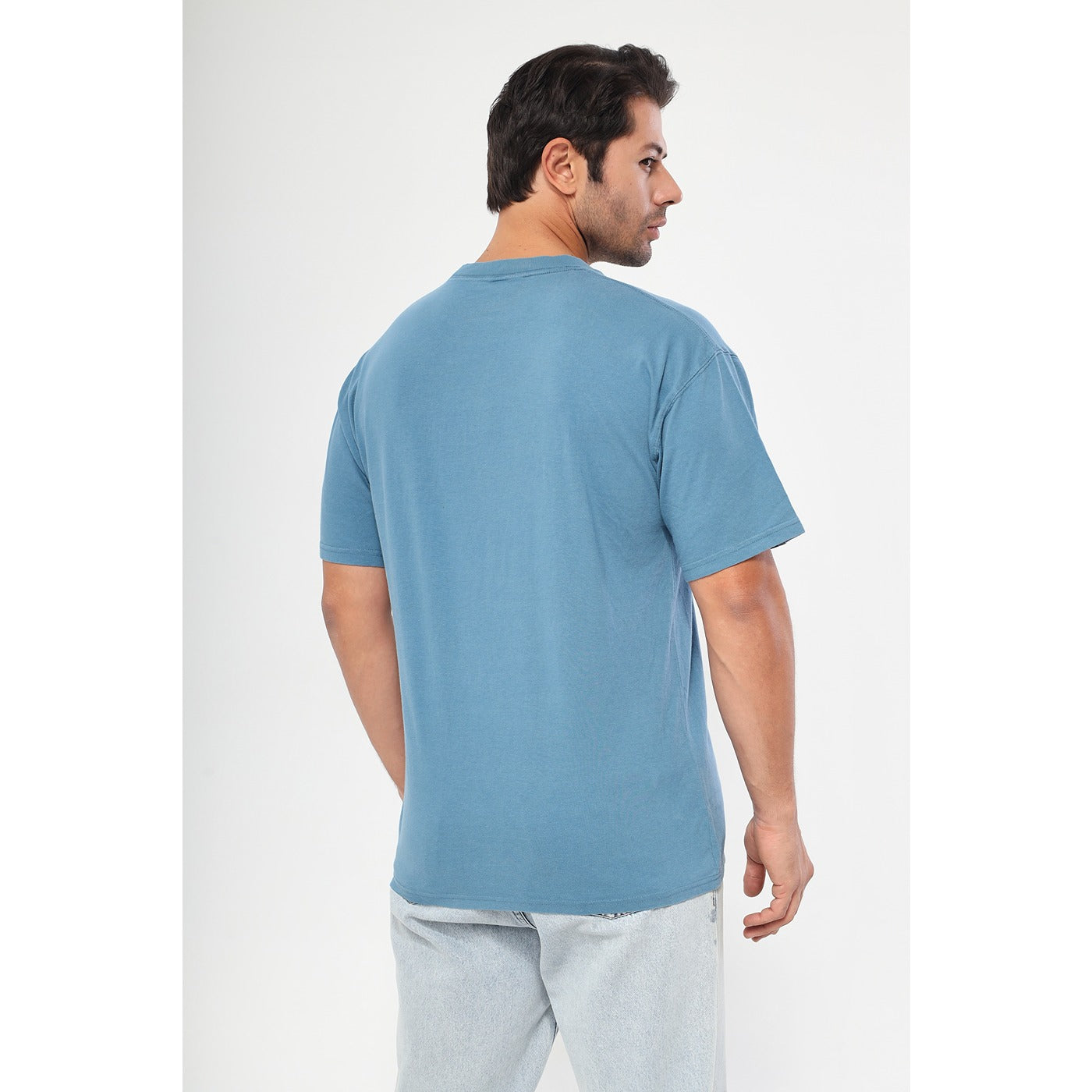 Teal Blue Oversized Short Sleeves Tshirt | Montivo Pakistan