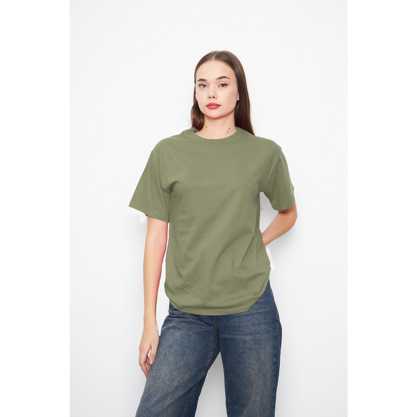 Olive Oversized Short Sleeves Tshirt | Montivo Pakistan
