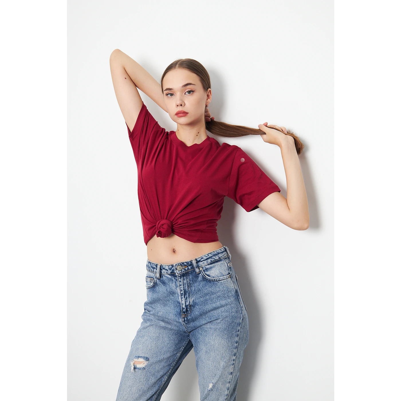 Red Slim Fit Tshirt | Montivo Pakistan