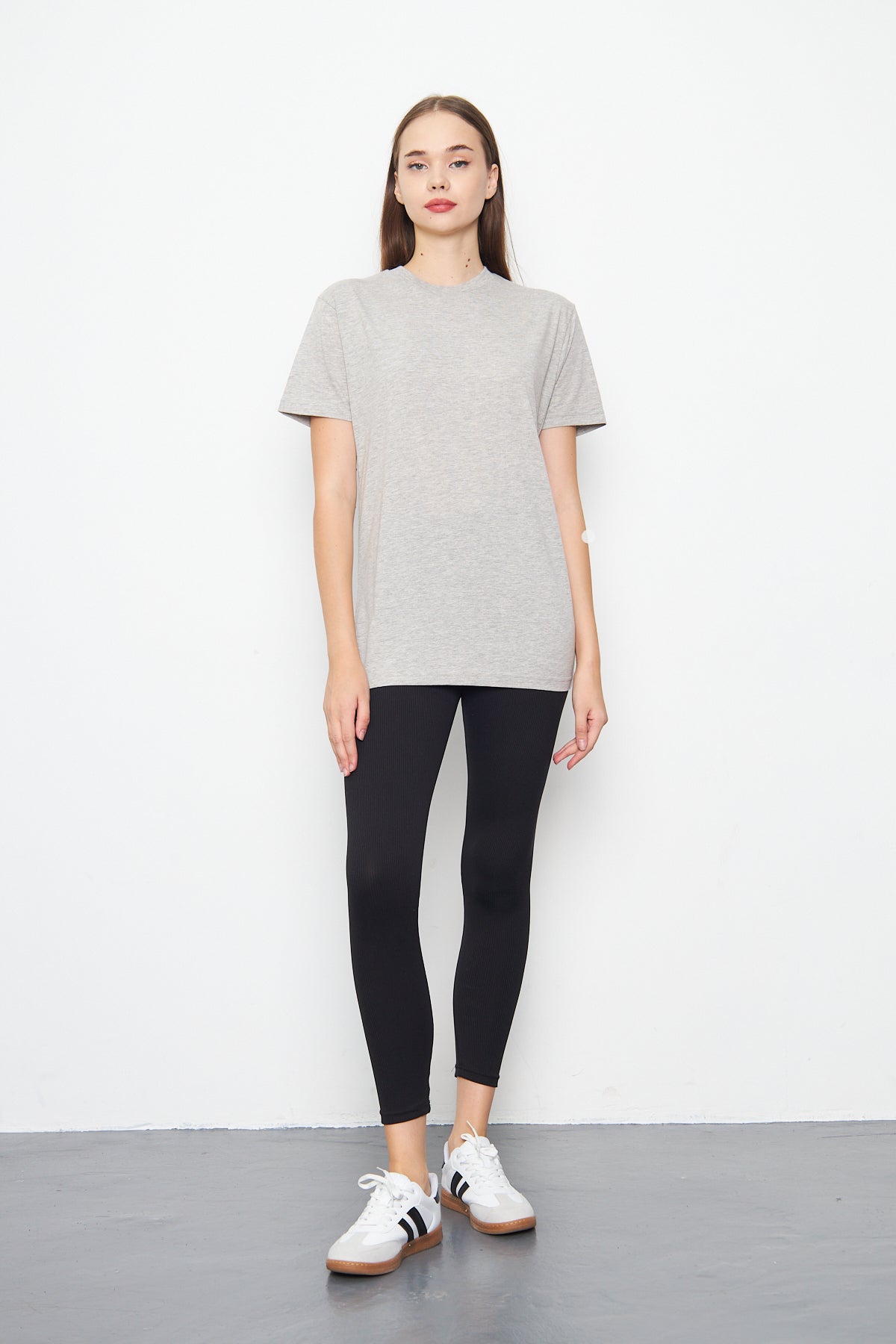 Grey Melange Slim Fit Tshirt | Montivo Pakistan