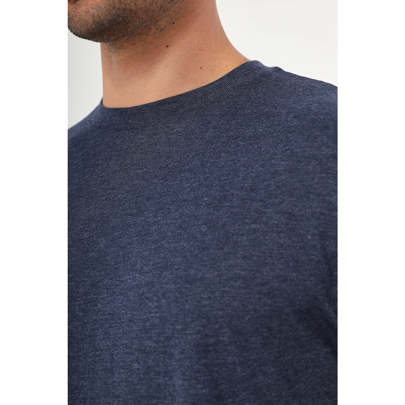 Blue Melange Slim Fit Tshirt | Montivo Pakistan