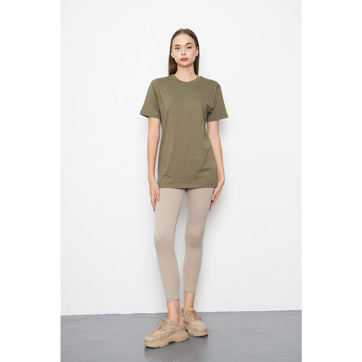 Green Melange Slim Fit Tshirt | Montivo Pakistan