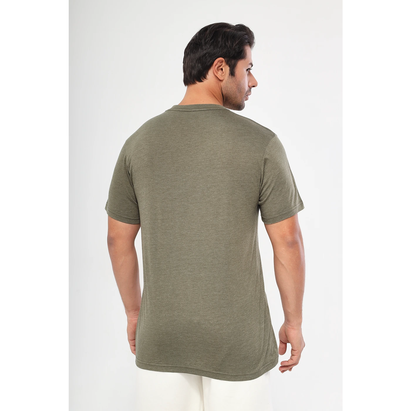 Green Melange Slim Fit Tshirt | Montivo Pakistan
