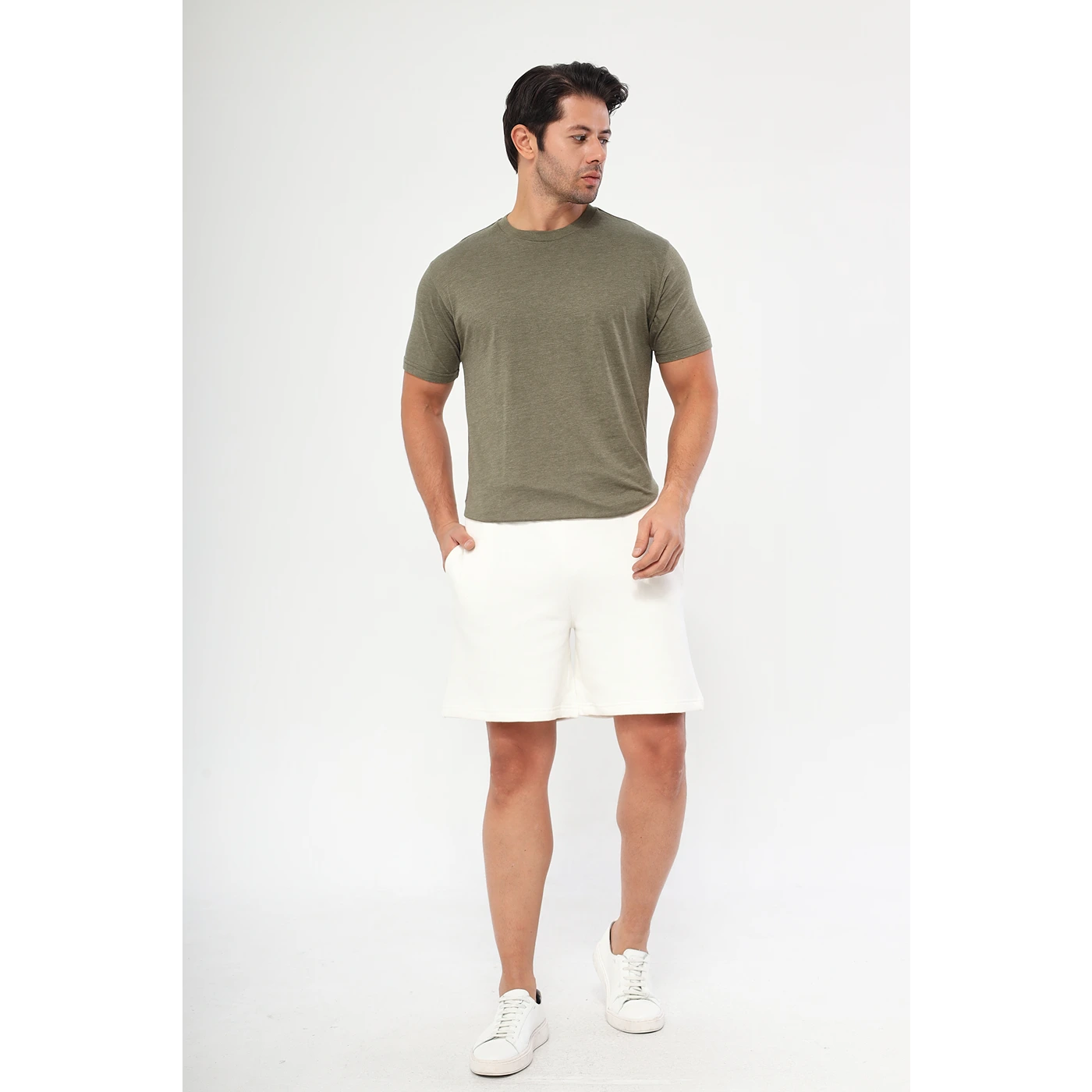 Green Melange Slim Fit Tshirt | Montivo Pakistan