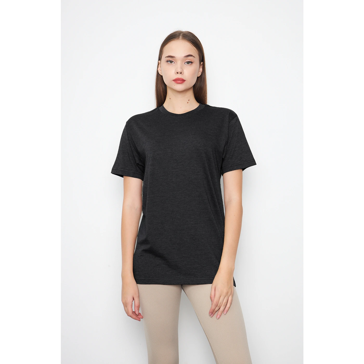 Charcoal Melange Slim Fit Tshirt | Montivo Pakistan