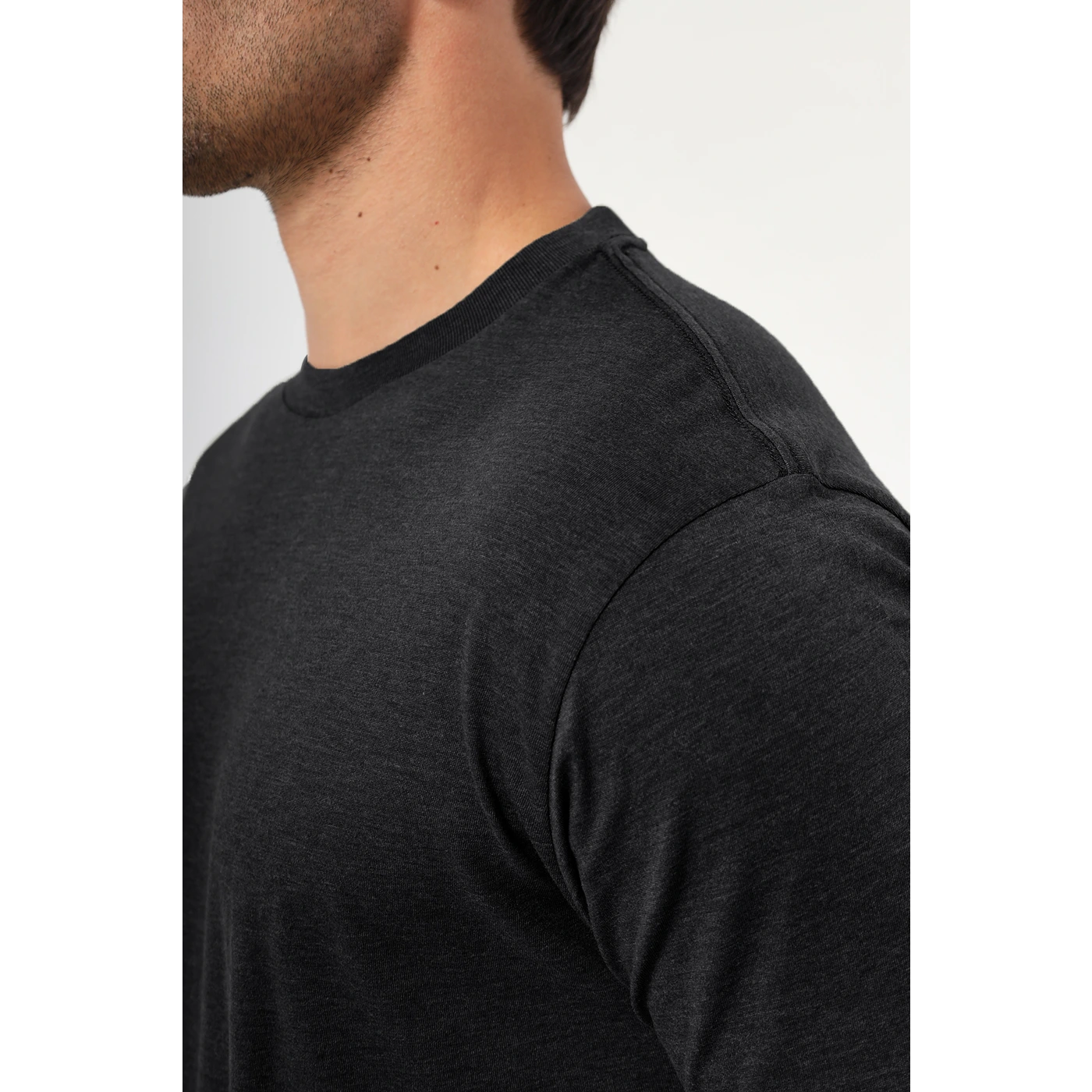 Charcoal Melange Slim Fit Tshirt | Montivo Pakistan
