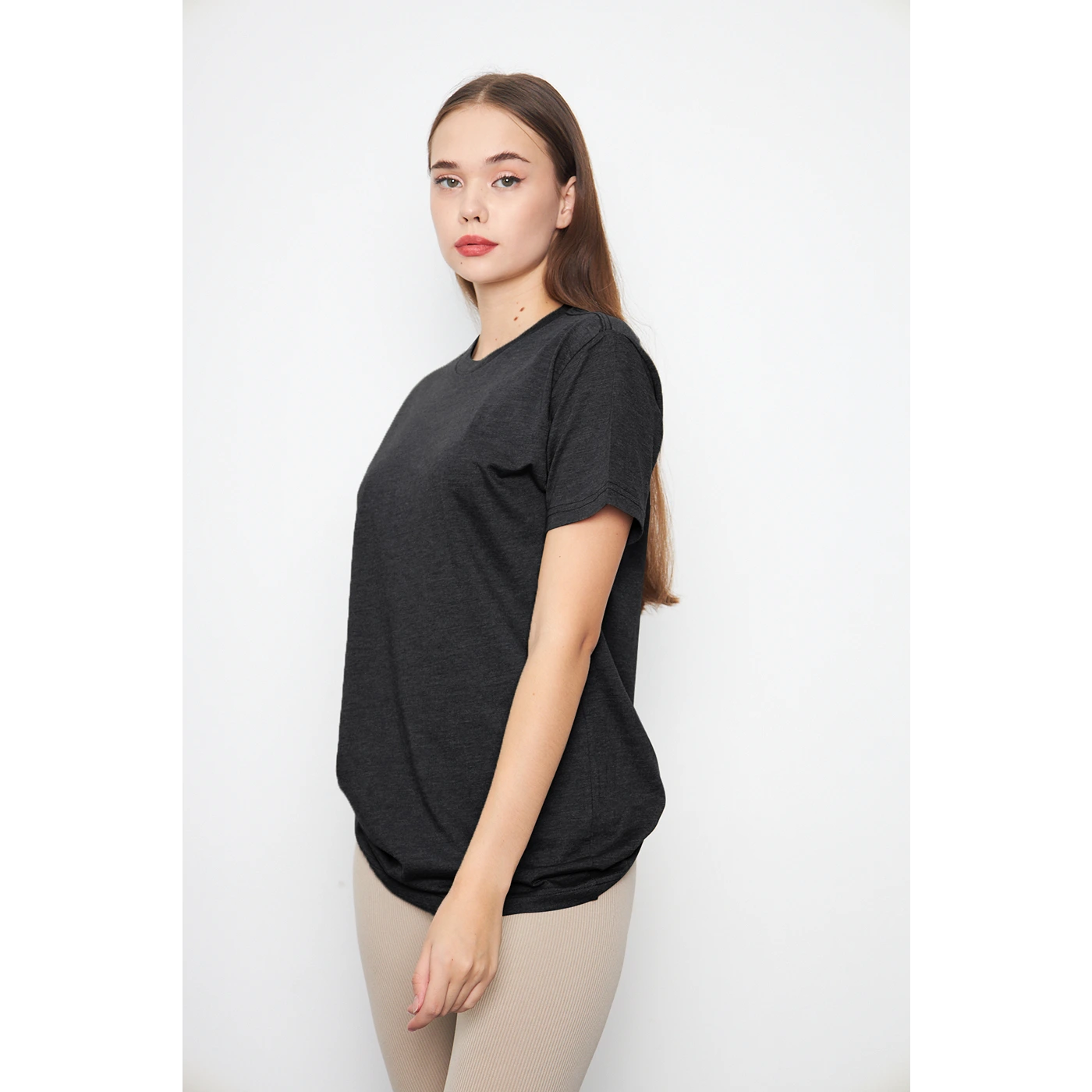 Charcoal Melange Slim Fit Tshirt | Montivo Pakistan