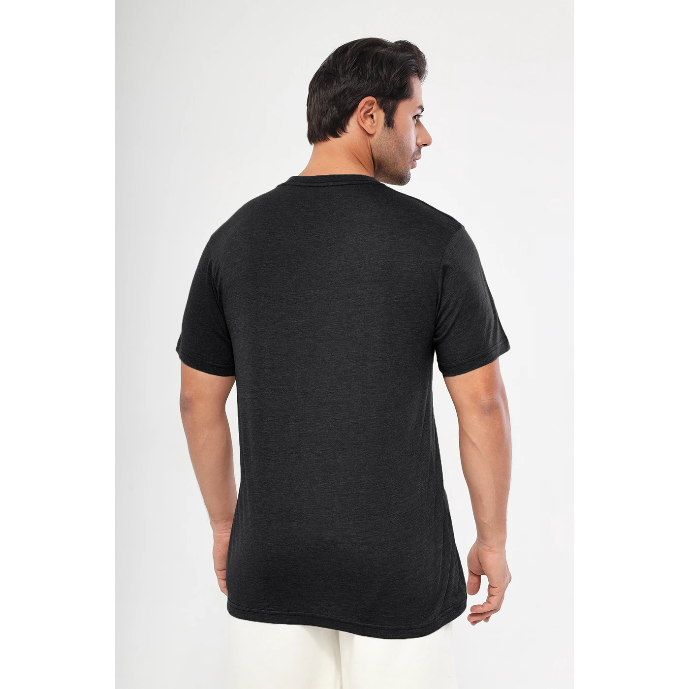 Charcoal Melange Slim Fit Tshirt | Montivo Pakistan