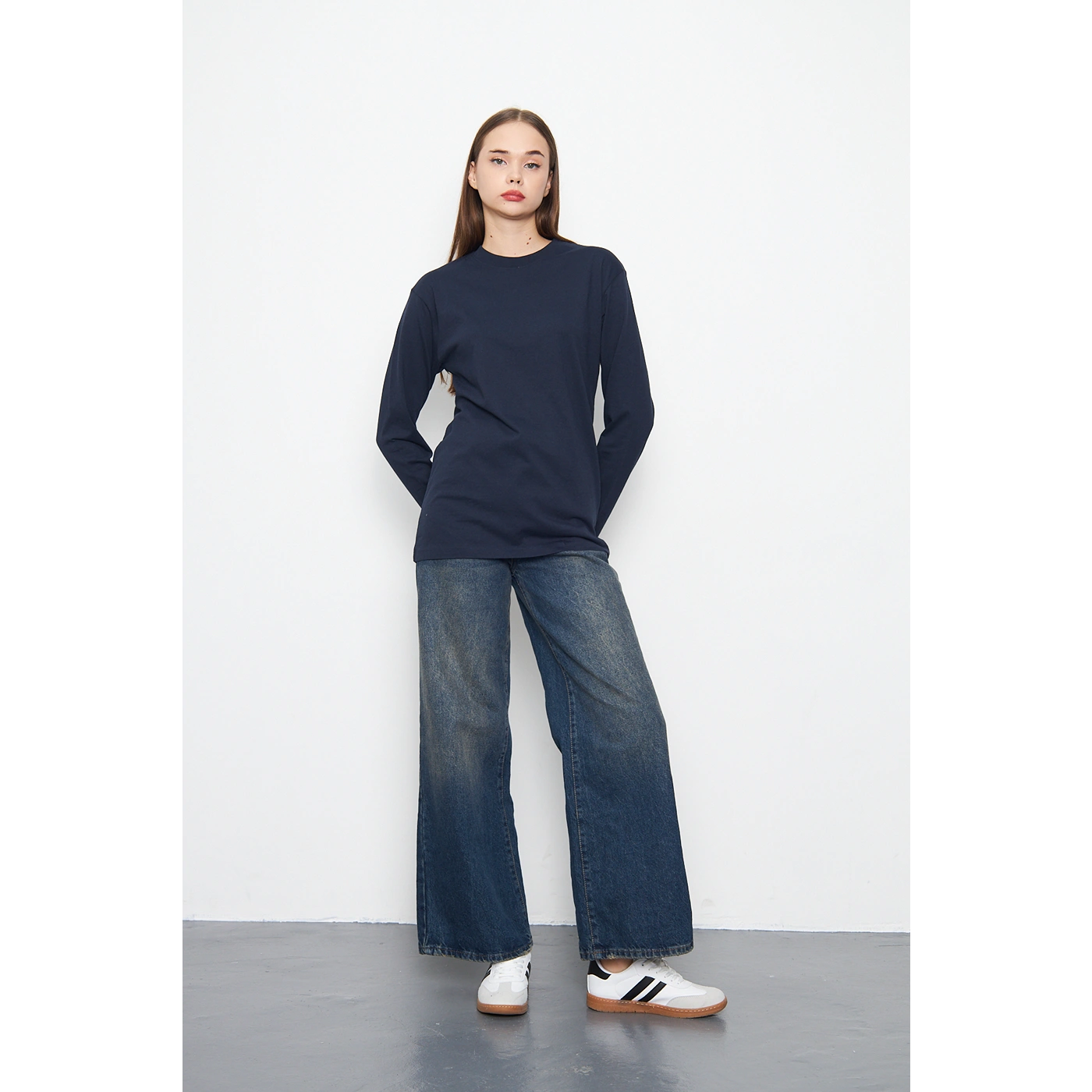 Navy Full Sleeves Tshirt | Montivo Pakistan