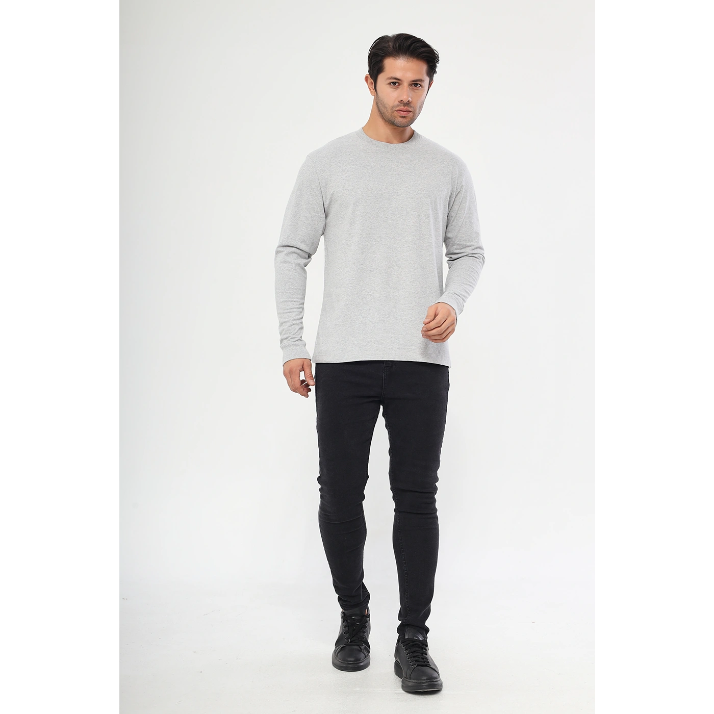 Grey Full Sleeves Tshirt | Montivo Pakistan
