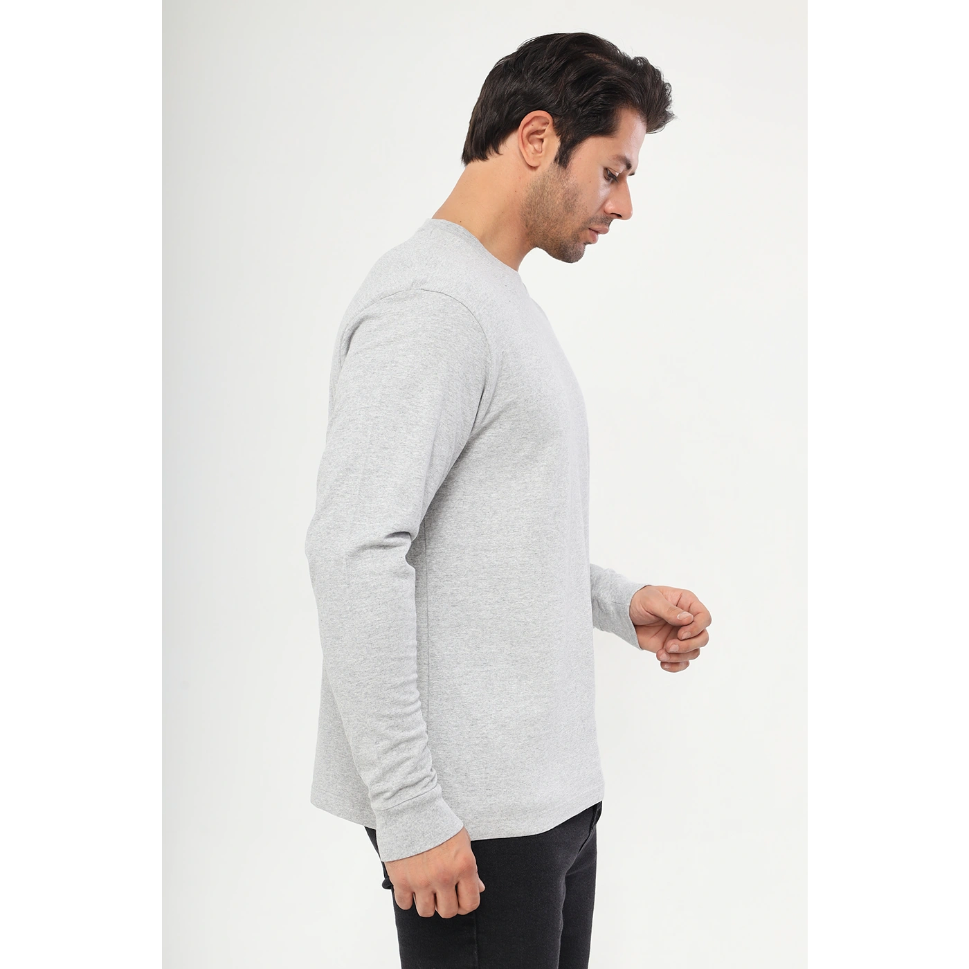 Grey Full Sleeves Tshirt | Montivo Pakistan