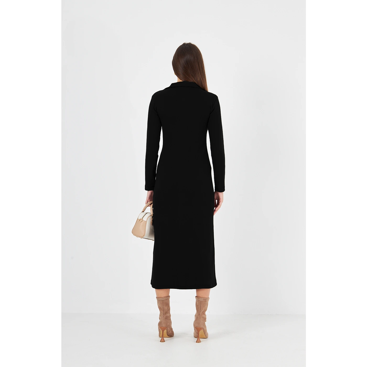 Black Polo Bodycon Dress | Montivo Pakistan