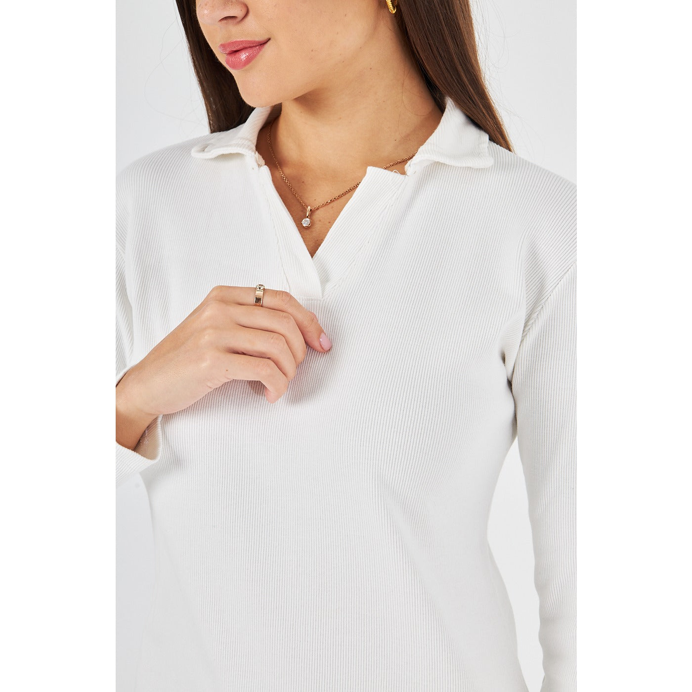 White Polo Bodycon Dress | Montivo Pakistan