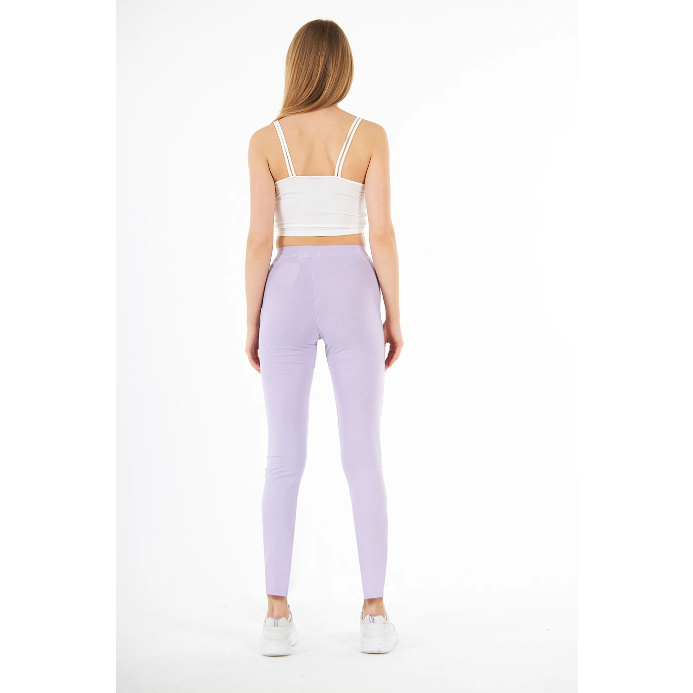 Lilac Cotton Jersey Leggings | Montivo Pakistan