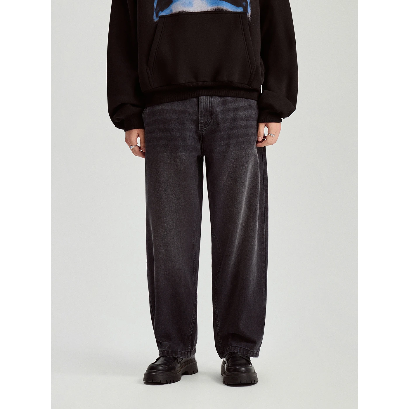 Charcoal Baggy Jeans | Montivo Pakistan