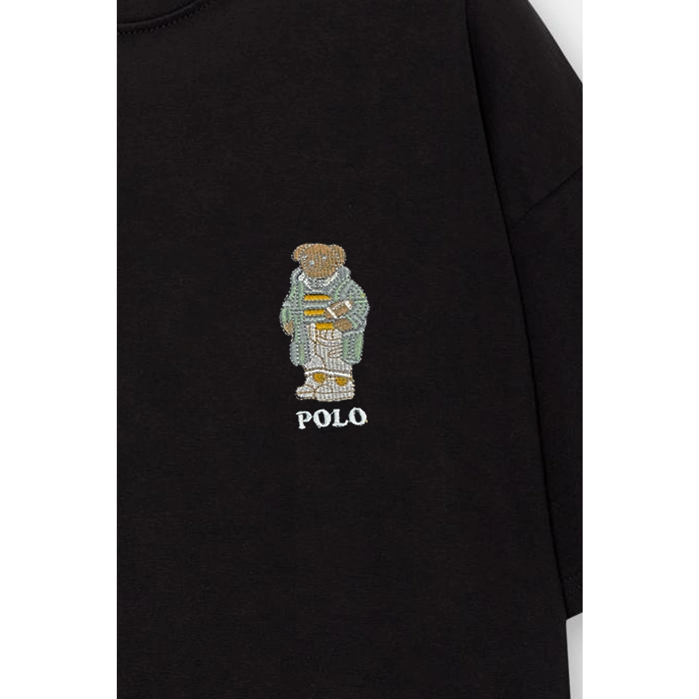 Black RL Bear Oversized Tshirt | Montivo Pakistan